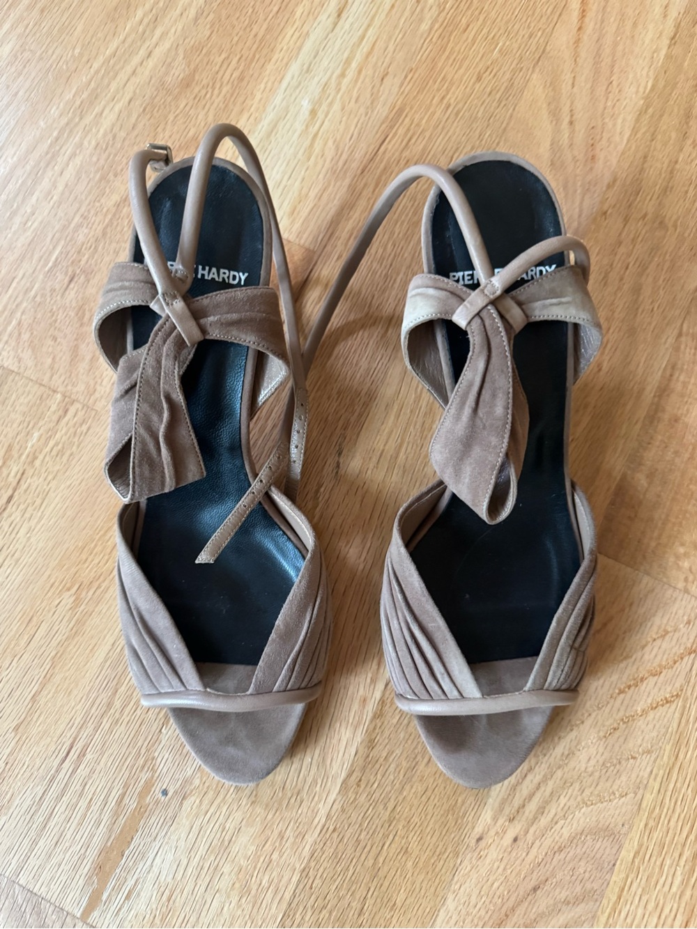 Pierre Hardy Taupe Suede leather sandals 38